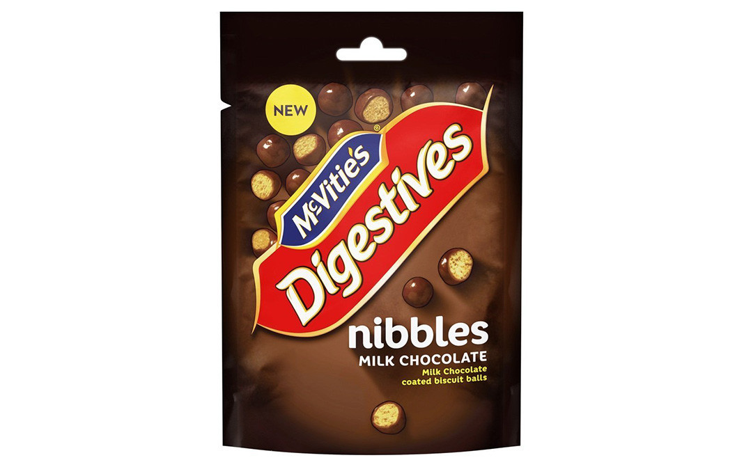 Mc-Vities Digestives Nibbles Milk Chocolate Coated Biscuit Balls   Pack  120 grams